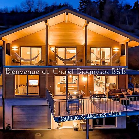 Chalet Diognysos B&B, Boutique Hotel & Wellness Crans-Montana Exteriör bild