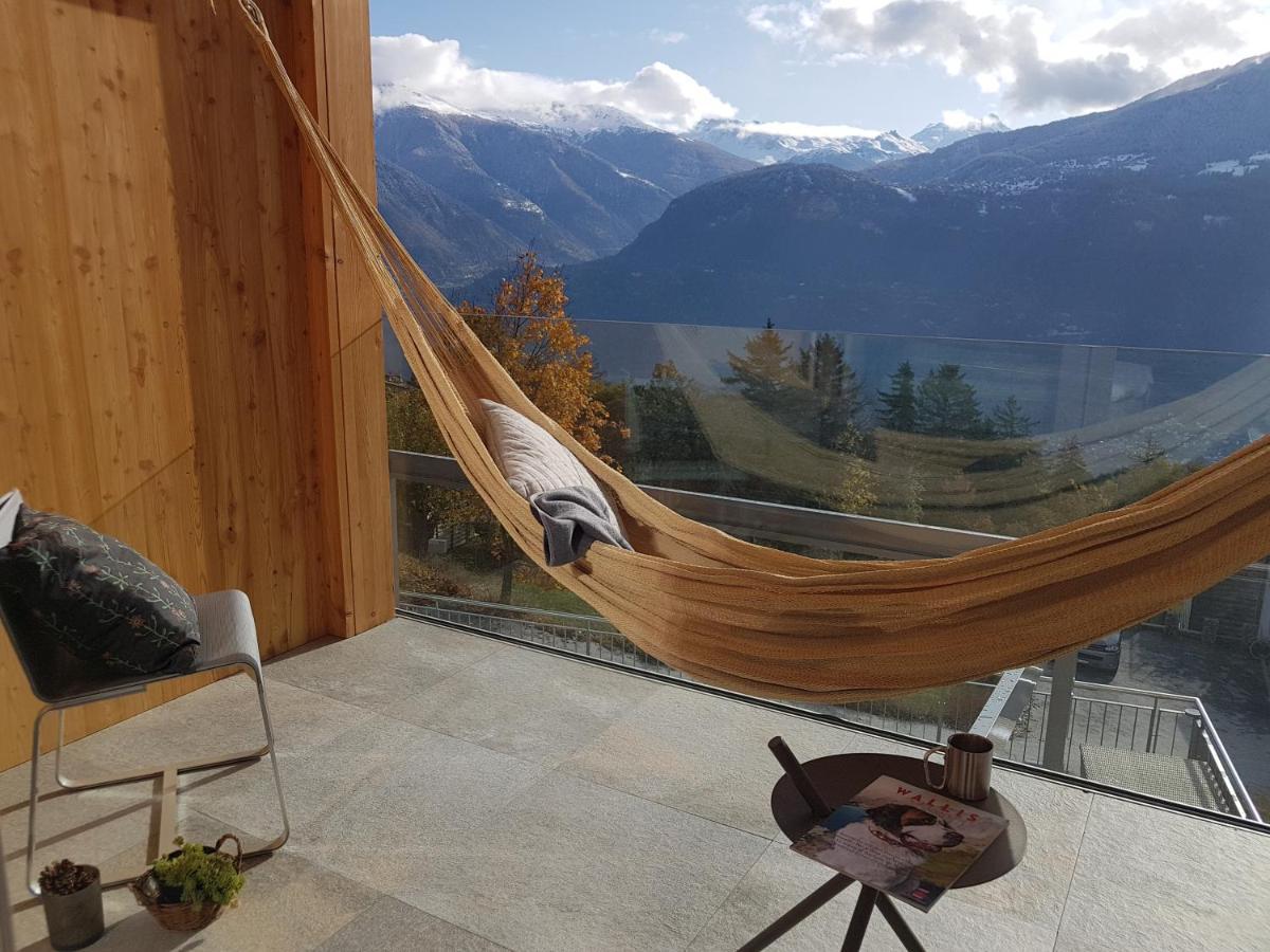 Chalet Diognysos B&B, Boutique Hotel & Wellness Crans-Montana Exteriör bild